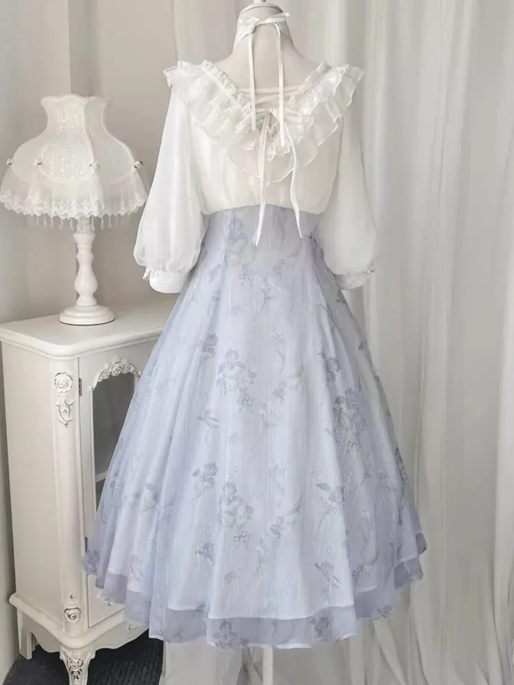 Elegante Frauen Sommer Französ – French Vintage Floral Midi Dress Bewertung und Preis