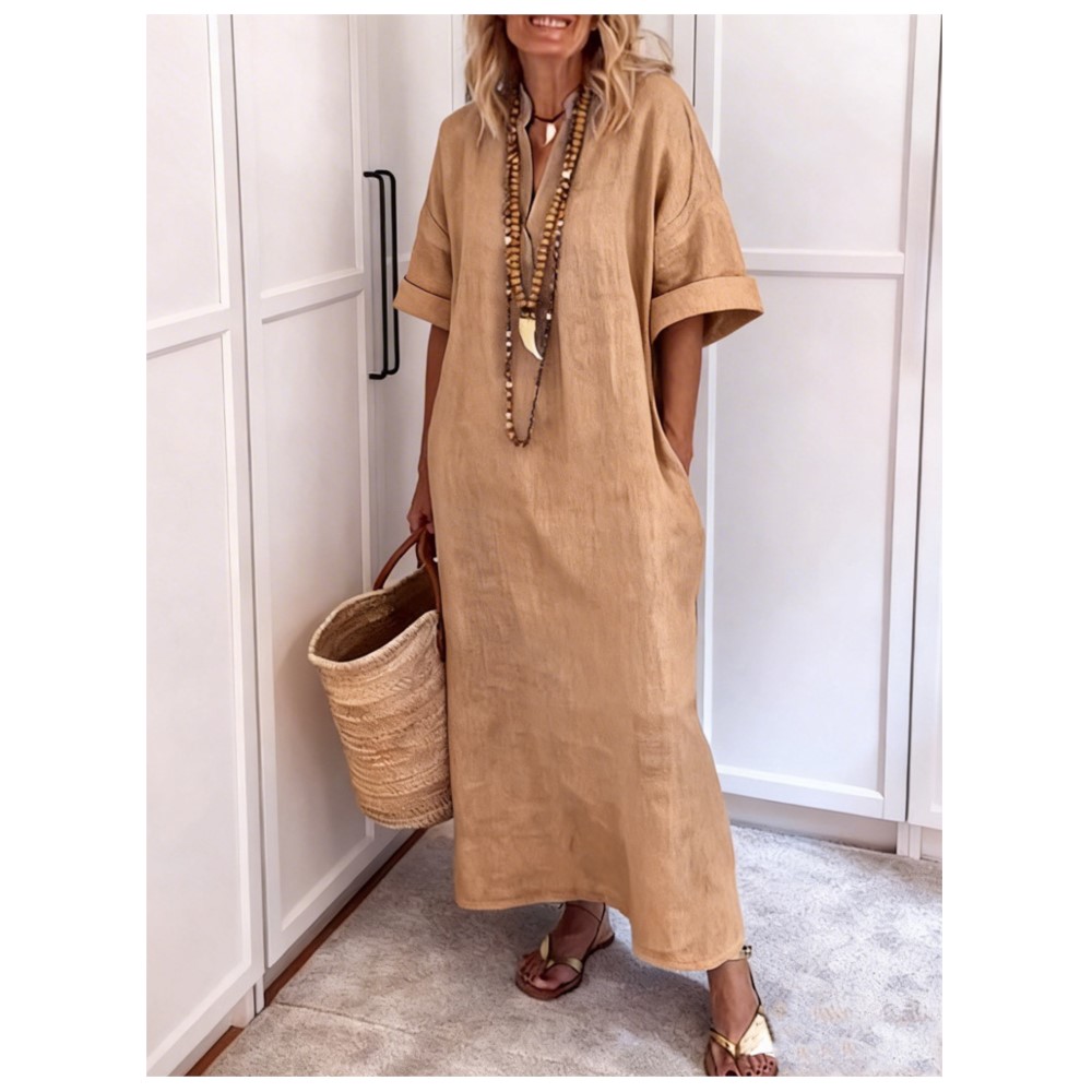 Boho Retro-Kaftankleid für Dam – Boho Summer Beach Maxi Dress Bewertung und Preis